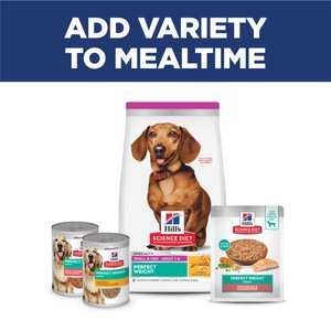 Hill's Science Diet Adult Perfect Weight Small & Mini Chicken & Brown Rice Recipe Dog Food, 12.5-lb bag