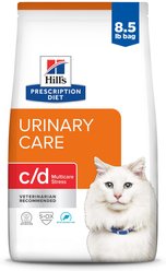 Hill's Prescription Diet c/d Multicare Stress Urinary Care with Ocean Fish Dry Cat Food, 8.5-lb bag