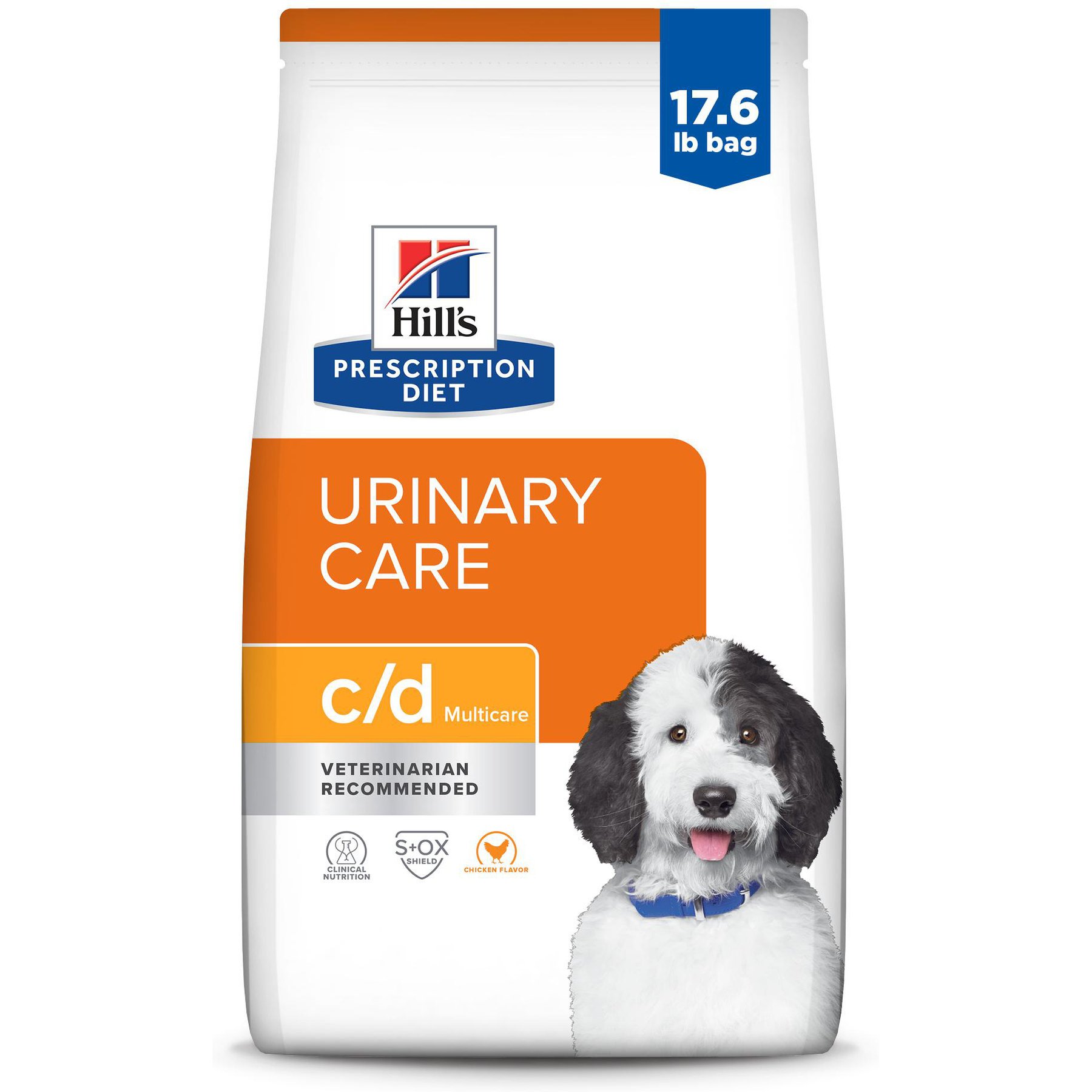 Hill's Prescription Diet c/d Urinary Care Chicken Dog Food, 17.6-lb