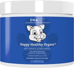 DNA Pet Happy Healthy Organs Vitamins for Cats, 1.48-oz canister
