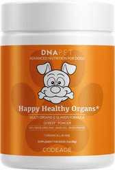 DNA Pet Happy Healthy Organs Vitamins for Dogs, 3-oz canister