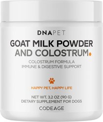 DNA Pet Goat Milk Powder & Colostrum Digestive Aid for Dogs, 3.2-oz canister slide 1 of 9