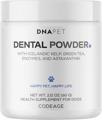 DNA Pet Dental Powder Supplement for Dogs, 2.12-oz canister
