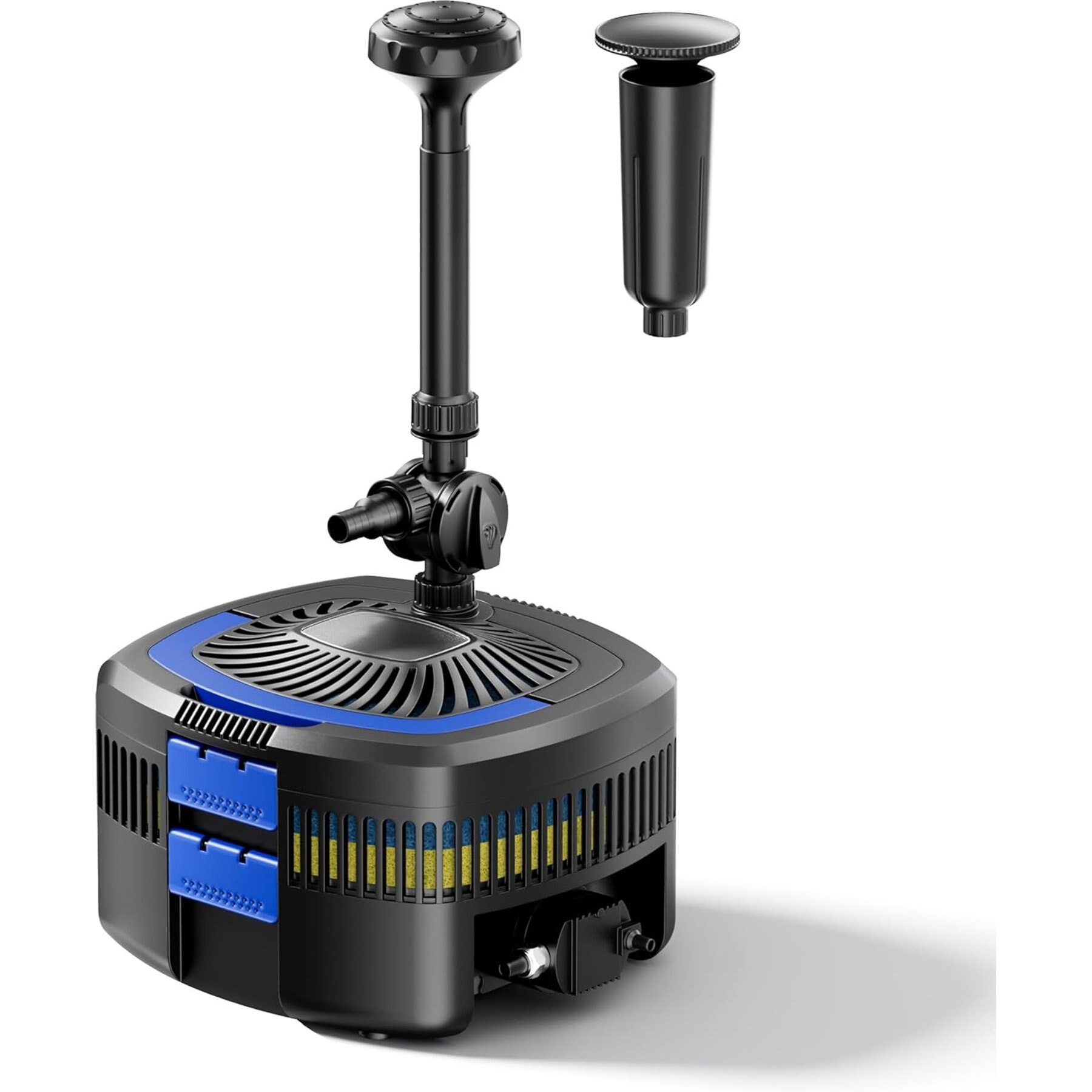SunSun 1480 GPH Pond Fountain Pump, Black