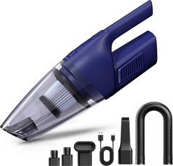 LFC PETS 902 Portable Cordless Handheld Vacuum Cleaner, 13.77 x 3.54 x 4.13-in, Blue