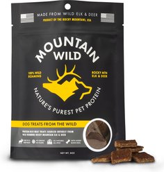 Mountain Wild High-Protein Elk & Venison Soft & Chewy Dog Treats, 8-oz bag