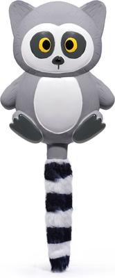 HUGSMART Lemur Latex Plush Squeaky Crinkle Dog Toy, Small/Medium
