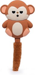 HugSmart Monkey Latex Plush Squeaky Crinkle Dog Chew Toy, Brown, Small/Medium: 14 x 6 x 2.2-in