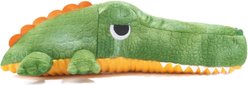 HugSmart Crocodile Squeaky Plush Dog Toy, Green, Small/Medium: 12.6 x 6.3 x 4-in