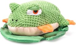 HugSmart Tree Frog Squeaky Crinkle Plush Dog Toy, Green, Small/Medium: 9 x 8.6 x 4-in slide 1 of 5