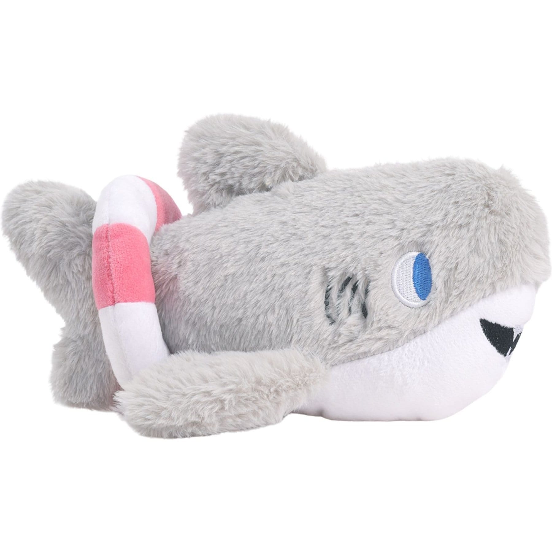 HugSmart Shark Squeaky Plush Dog Toy, Grey, Medium/Large: 11.4 x 6.7 x 5.5-in