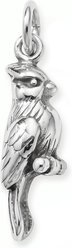 Best FURever Friends Sterling Silver Pretty Cardinal/Blue Jay Charm