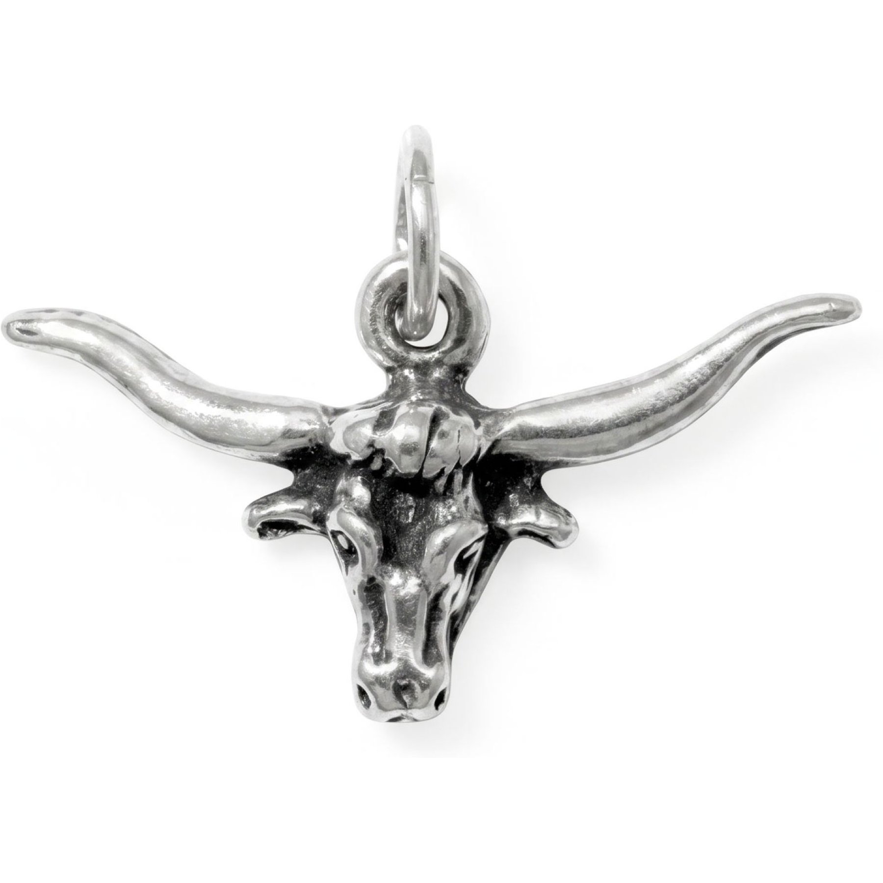 Best FURever Friends Sterling Silver Longhorn Steer Charm