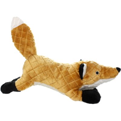 Mighty Mighty Massive Nature Fox Squeaky Plush Dog Toy, Brown