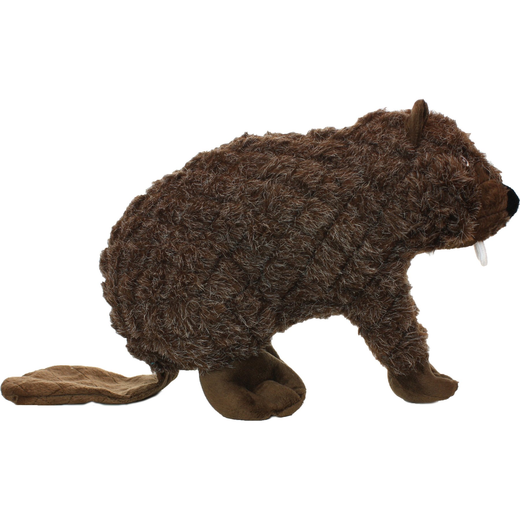 Mighty Massive Nature Beaver Squeaky Plush Dog Toy, Brown