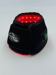 ORTHO EQUINE Red Light Horse Wraps Therapy Bell Boot Pair, Black