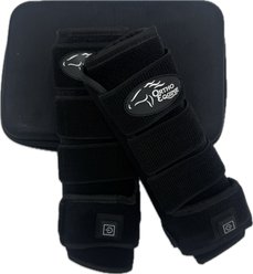 ORTHO EQUINE Red Light Horse Therapy Tendon Wrap Pair, Black