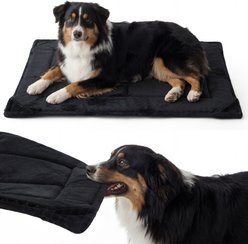 Bedsure Chew Resistant Crate Dog Mat Bed with Reinforced Corners, Black, XL-CRATE