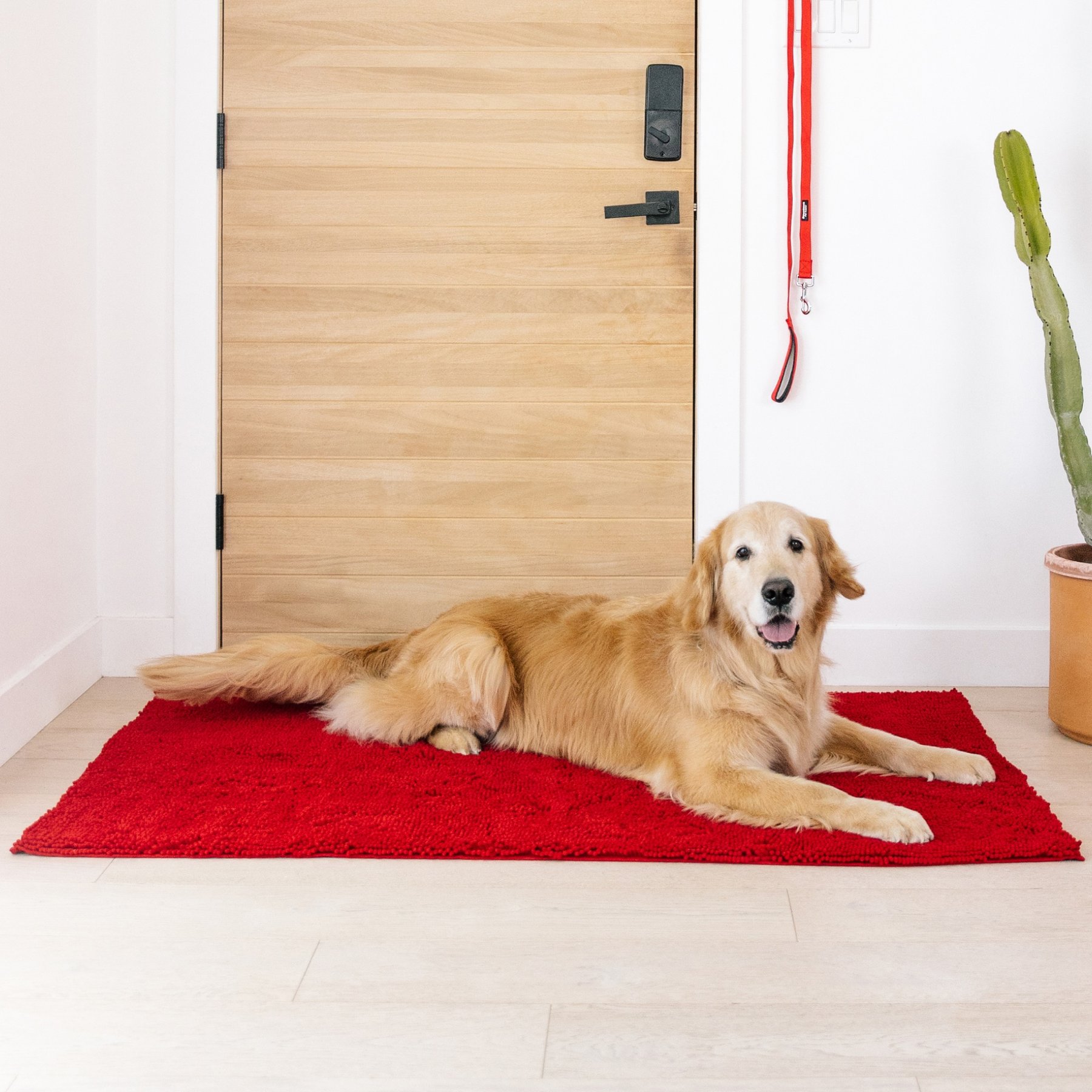 My Doggy Place Microfiber Dog Doormat, Red, X-Large