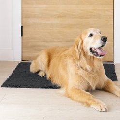 My Doggy Place Microfiber Dog Doormat, Charcoal, Large