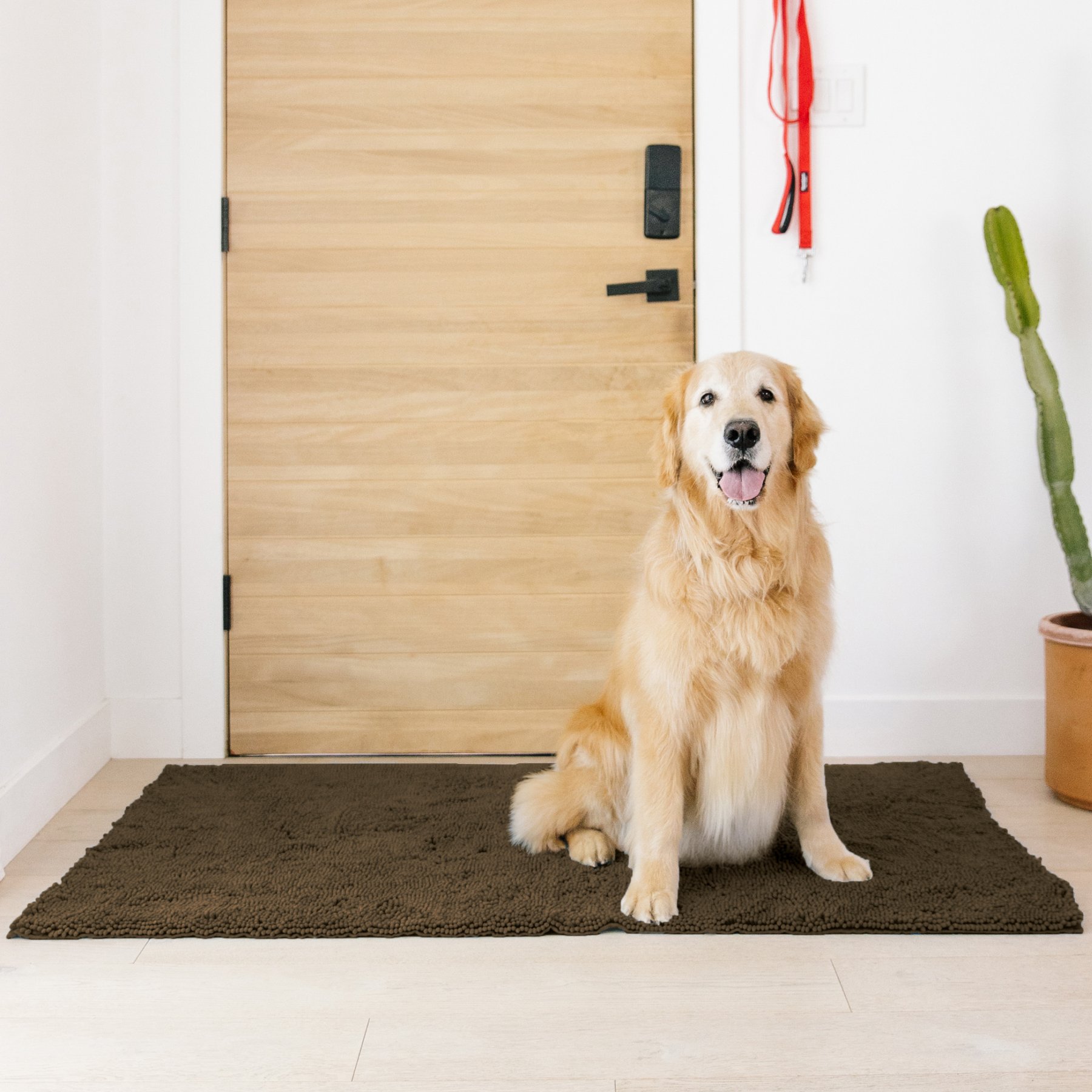 My Doggy Place Microfiber Dog Doormat, Brown, X-Large