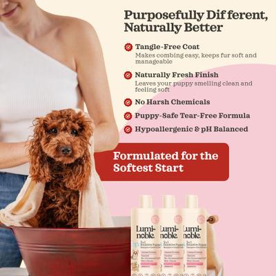 Show full view: Lumi-noble 2in1 Puppy Shampoo + Conditioner, 16-fl oz bottle slide 8 of 10