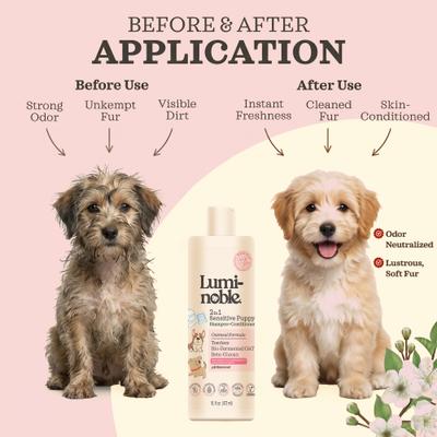 Show full view: Lumi-noble 2in1 Puppy Shampoo + Conditioner, 16-fl oz bottle slide 6 of 10