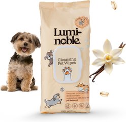 Lumi-noble Cleansing Dog, Cat & Small Pet Wipes, 100 count