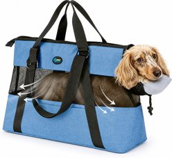 Ownpets Summer Carry Bag Purse Dog Carrier, Large, Blue slide 1 of 8
