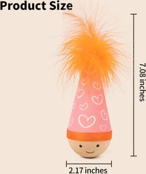 Lulu's World Wooden NiuNiu Interactive Cat Toy, Pink slide 2 of 7