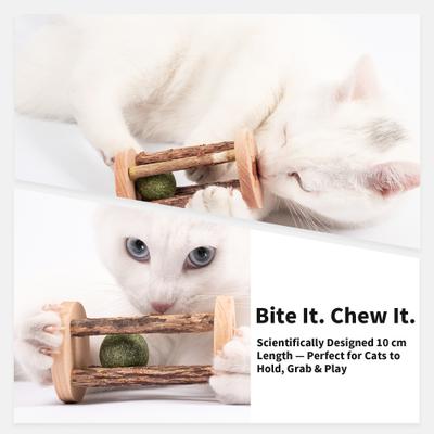 Show full view: Lulu's World Wooden Mouse Interactive Cat Roll Toy slide 4 of 8