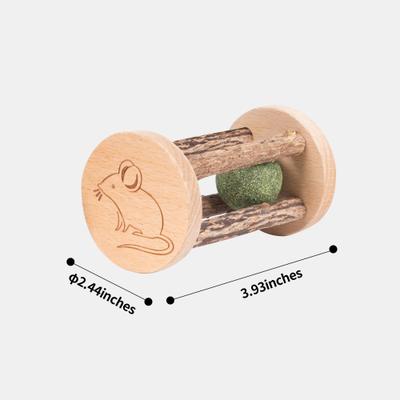 Show full view: Lulu's World Wooden Mouse Interactive Cat Roll Toy slide 8 of 8