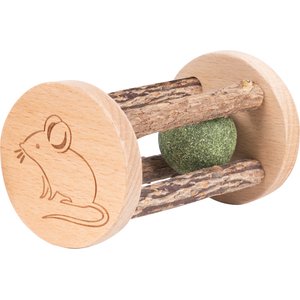 Lulu's World Wooden Mouse Interactive Cat Roll Toy