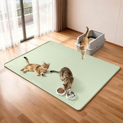 Bartuke Silicone Cat Litter Box Mat, X-Large: 50 x 35-in, Green slide 2 of 7