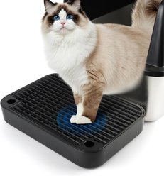 Bartuke Filter Function Easy Clean Cat Litter Box Ramp, Black, 11.8 x 8.14 x 1.96-in