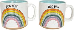 Blue Sky Clayworks Rainbow Love Dog Mug, 16-oz