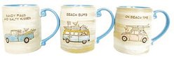 Blue Sky Clayworks Beach Dogs Mug, 16-oz