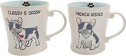 Blue Sky Clayworks Classy & Sassy French Bulldog Mug, 17-oz
