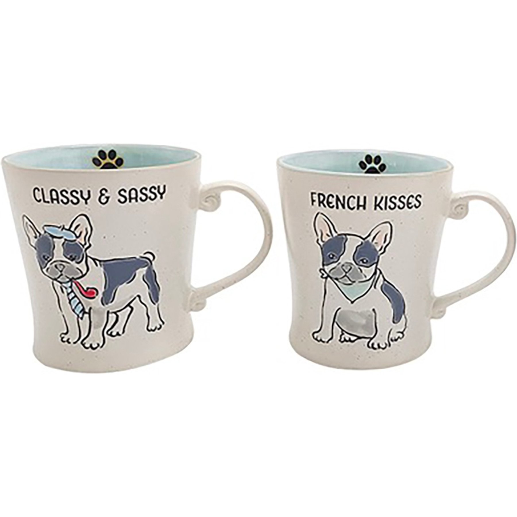 Blue Sky Clayworks Classy & Sassy French Bulldog Mug, 17-oz