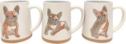 Blue Sky Clayworks Watercolor French Bulldog Mug, 18-oz