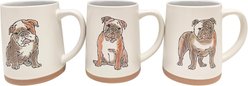 Blue Sky Clayworks Watercolor English Bulldog Mug, 18-oz