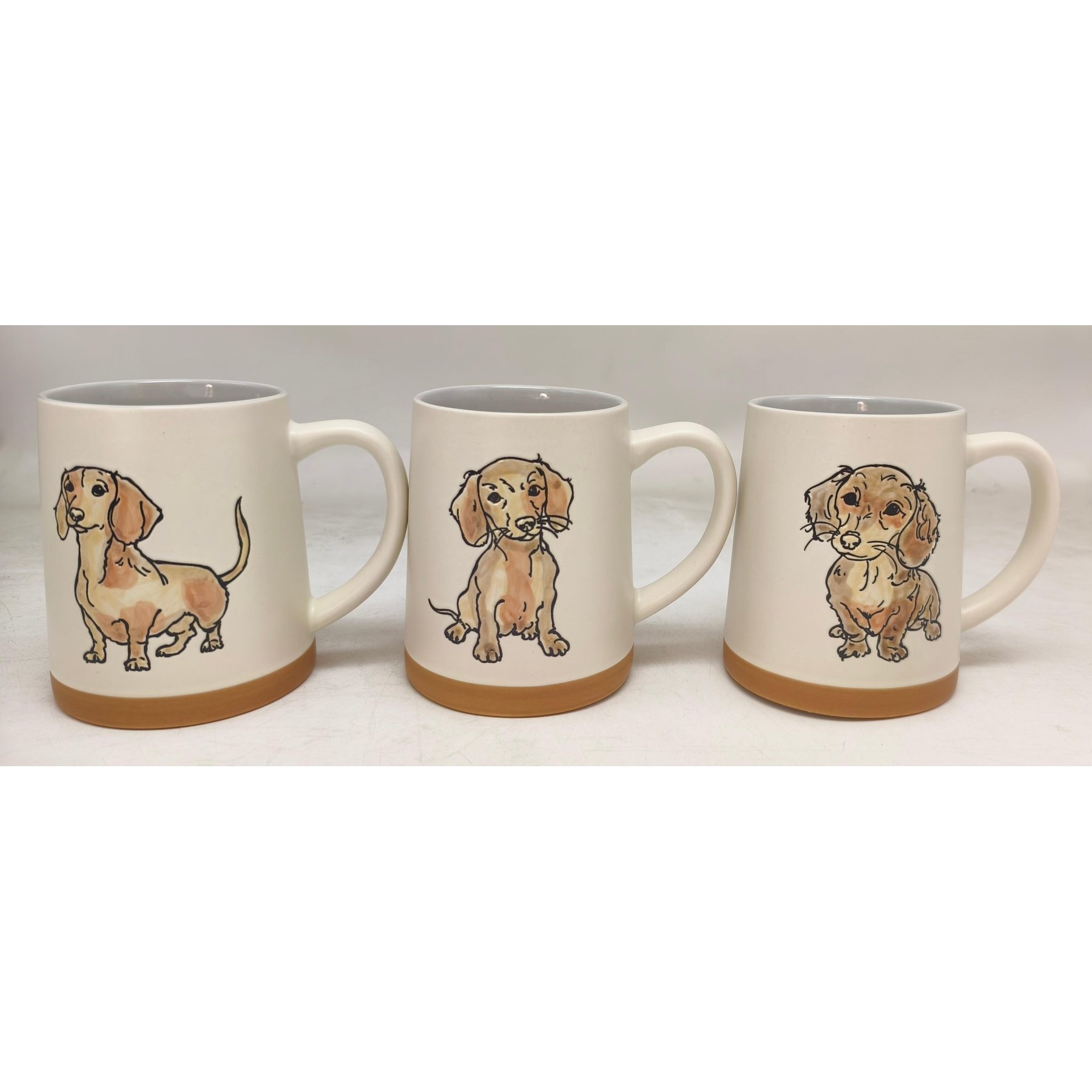 Blue Sky Clayworks Watercolor Dachshund Mug, 18-oz