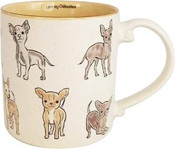 Blue Sky Clayworks Chihuahua Mug, Cream, 21-oz