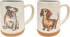 Blue Sky Clayworks Watercolor English Bulldog Mug, 18-oz