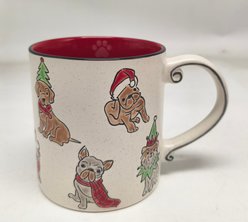 Blue Sky Clayworks Crimson Holiday Mug, Red, 21-oz