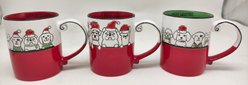 Blue Sky Clayworks Holiday Dog Pound Mug, 16-oz