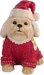 Blue Sky Clayworks Hannah Maltese Holiday Figurine