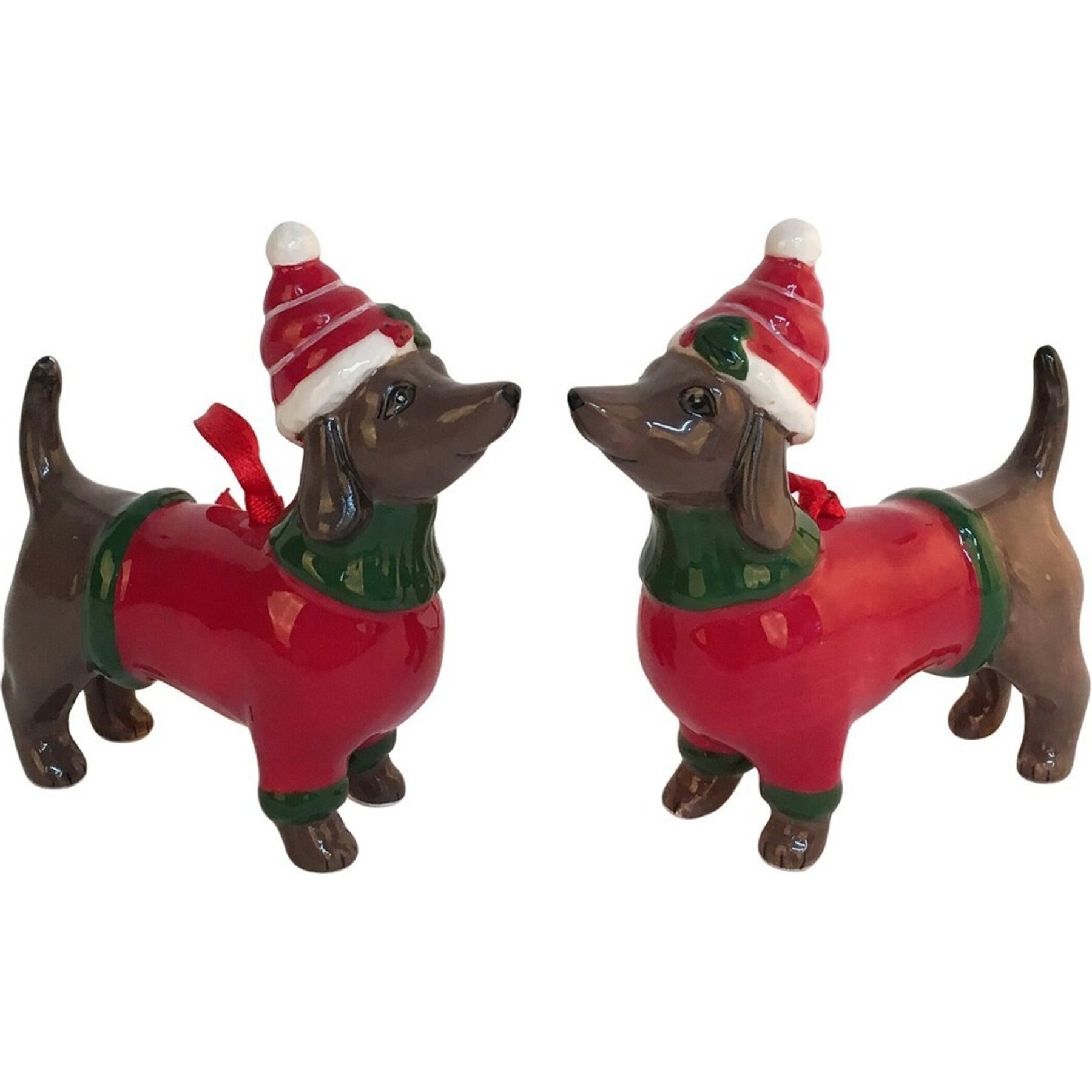 Blue Sky Clayworks Dachshund Ornament Set