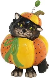 Blue Sky Clayworks Pumpkin Cat Figurine