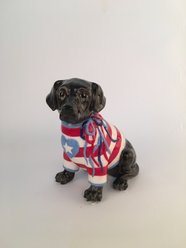 Blue Sky Clayworks Black Lab Dog Figurine